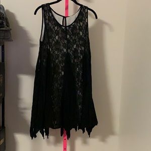 Lace black dress